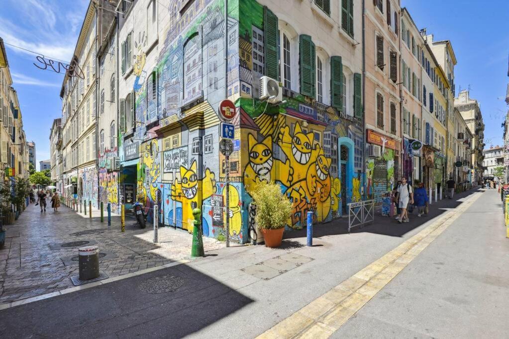 Charmant Logement Au Coeur Du Cours Julien Marseille Exteriér fotografie